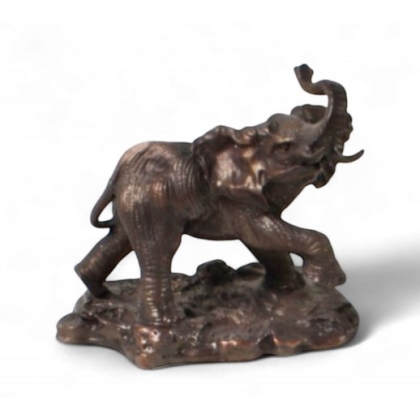 Bronze \"Eléphant d\'Afrique\" par POLLAND
