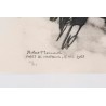 Engraving entitled ‘Le solitaire’, signed by Robert HAINARD
