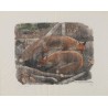Engraving entitled ‘Two Foxes’, signed by Robert HAINARD