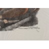 Engraving entitled ‘Two Foxes’, signed by Robert HAINARD