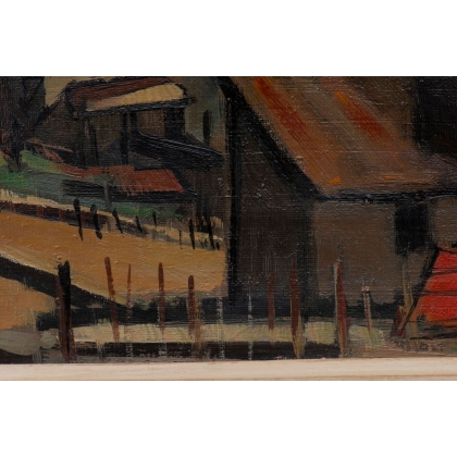 Tableau \"Chenaux\" signée MAFLI