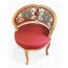 Fauteuil de coiffeuse style Louis XV
