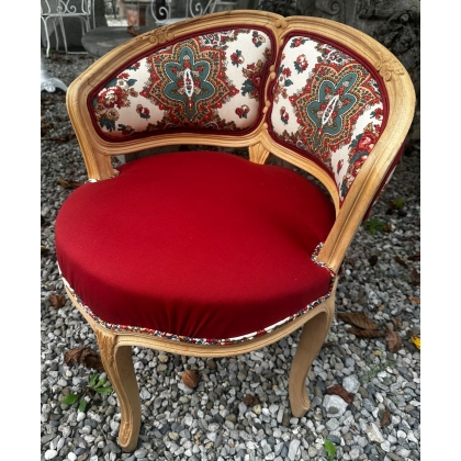 Fauteuil de coiffeuse style Louis XV