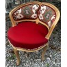 Fauteuil de coiffeuse style Louis XV