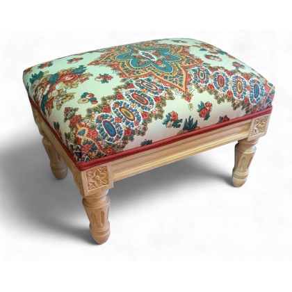 Tabouret de pieds rectangulaire style Louis XVI
