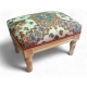 Tabouret de pieds rectangulaire style Louis XVI