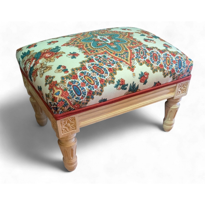 Tabouret de pieds rectangulaire style Louis XVI