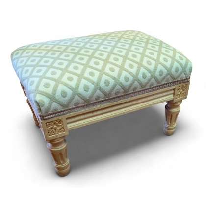 Tabouret de pieds rectangulaire style Louis XVI