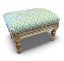 Tabouret de pieds rectangulaire style Louis XVI