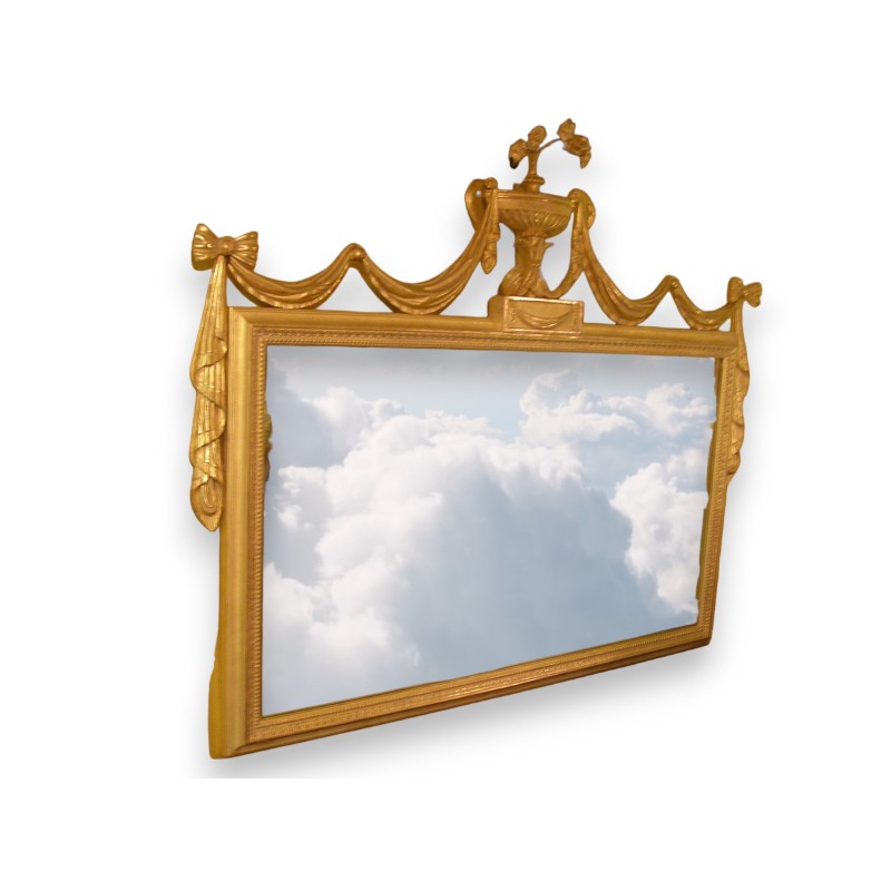  Miroir style Hepplewhite en bois sculpté sur  Moinat SA  - Antiquités décoration