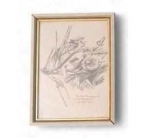 Gravure "Rainette chantant" de Robert HAINARD