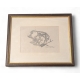 Gravure "Petite marmotte" de Robert HAINARD