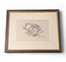 Gravure "Petite marmotte" de Robert HAINARD