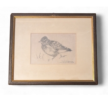 Gravure "Alouette lulu" de Robert HAINARD