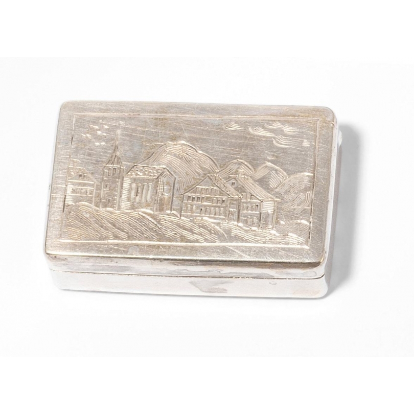 Vinaigrette en argent Paysage