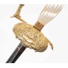 Officer’s sabre bearing the coat of arms of the Netherlands