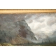 Tableau "Gué avec vaches et chevaux" par HUMBERT