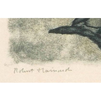 Gravure "Colvert" signée Robert HAINARD