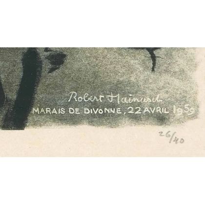 Gravure "Colvert" signée Robert HAINARD