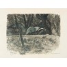 Gravure "Deux blaireaux" signée Robert HAINARD