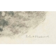 Gravure "Deux blaireaux" signée Robert HAINARD