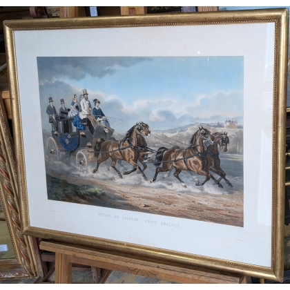 Engraving ‘Return to the Castle’ by DE BONNEMAISON