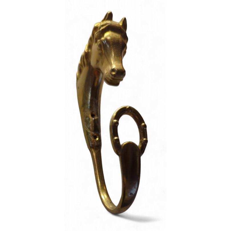Large brass ‘Horse’ hook from Moinat SA – Antiques and home décor