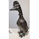 Paire de canards en argent