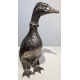 Paire de canards en argent