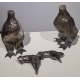 Paire de canards en argent