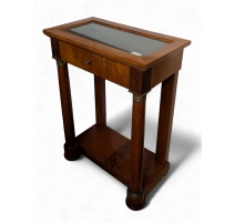 Console Empire à colonnes.