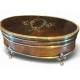 Boite ovale en argent et écaille Mappin & Webb