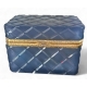 Boite en opaline bleue et monture en laiton