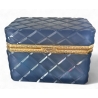 Boite en opaline bleue et monture en laiton