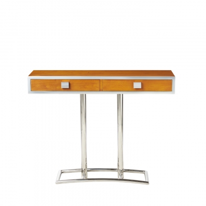 "Time Square" sideboard in walnut-stained wood