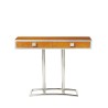 Console "Time Square" en bois teinte noyer