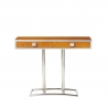 Console "Time Square" en bois teinte noyer
