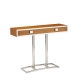 Console "Time Square" en bois teinte noyer