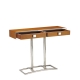 Console "Time Square" en bois teinte noyer