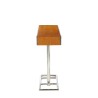Console "Time Square" en bois teinte noyer