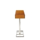 Console "Time Square" en bois teinte noyer