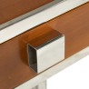 Console "Time Square" en bois teinte noyer