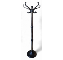 Porte manteau Claridge en métal chromé et noir