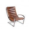 Fauteuil Madrid en cuir vintage
