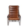 Fauteuil Madrid en cuir vintage