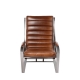 Fauteuil Madrid en cuir vintage