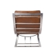 Fauteuil Madrid en cuir vintage