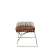 Repose-pieds Madrid en cuir vintage