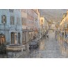 Tableau \"Rue du Grand-Pont\" signé DELAPIERRE