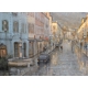 Tableau "Rue du Grand-Pont" signé DELAPIERRE